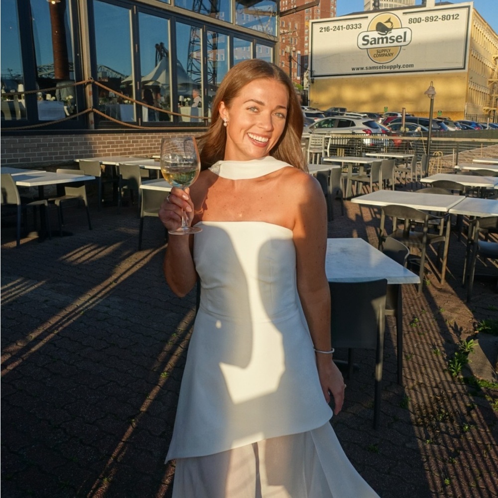 Chic Strapless White Dress